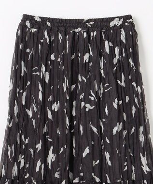 ANY アートドットプリントスカート スレートベース