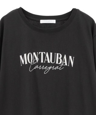 Green Parks キレイ目ロゴ長袖Ｔシャツ Black