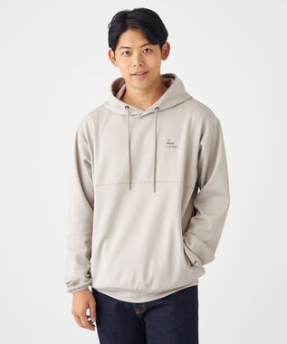 SHARE PARK MENS 【UVカット・吸水速乾・ストレッチ・軽量・アンチピリング 】ダンボールフードパーカー（L・XLサイズ） ベージュ系