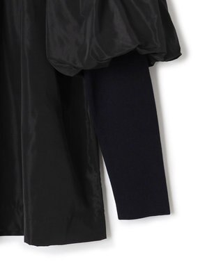 ICB L 【CLASSY.1月号掲載・洗える】VIS/PEスムース レイヤードデザインニット ネイビー系