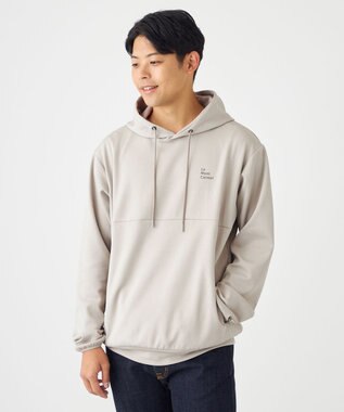 SHARE PARK MENS 【UVカット・吸水速乾・ストレッチ・軽量・アンチピリング 】ダンボールフードパーカー（L・XLサイズ） ベージュ系