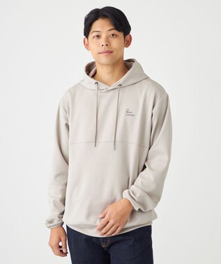 SHARE PARK MENS 【UVカット・吸水速乾・ストレッチ・軽量・アンチピリング 】ダンボールフードパーカー（L・XLサイズ） ベージュ系