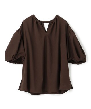 UNFILO BREEZEMOVE ボリュームブラウス ブラウン