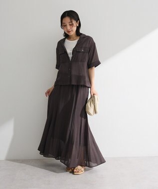 Green Parks ＳＥＴ２点　シャツスカートセットアップ