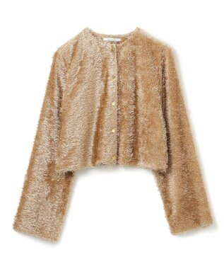 BEIGE， 【GISELe 4月号掲載】KOCHIA / ファージャカードクルーネックブラウス Beige