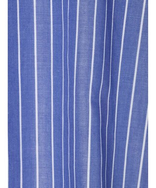 Green Parks 袖刺繍シャツチュニック Blue