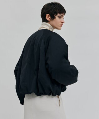 BEIGE， NIQUET / ノーカラーブルゾン Black