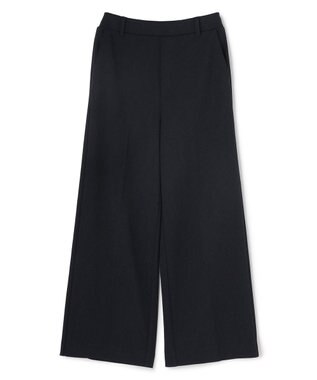 UNFILO L 【15サイズ展開/ウエストゴム】BEAUTY MOVE ワイドストレートパンツ ネイビー