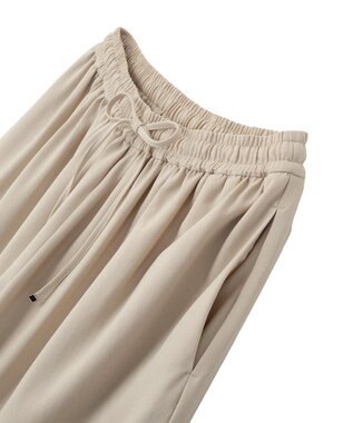 Green Parks イージーケアワイドガウチョパンツ Light Beige