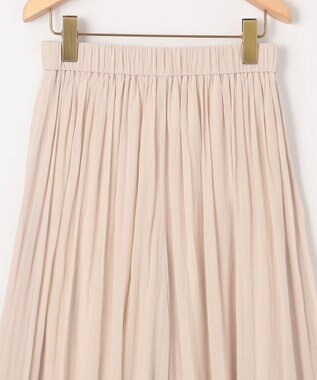 組曲 L 【WEB限定】シアープリーツライクシフォン パンツ ベージュ系
