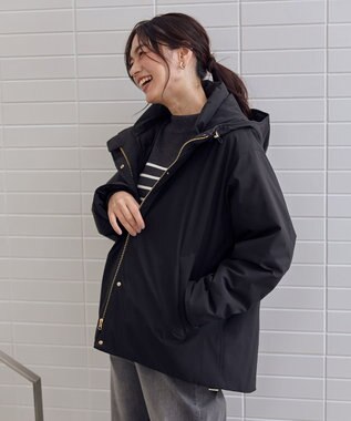 ANY 撥水フーデットダウンコート ブラック