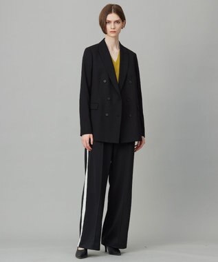 ICB 【洗える】 コンパクトトラックジャージー パンツ ブラック系