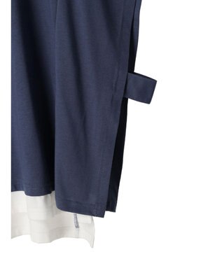 Green Parks ポンチョ風レイヤードチュニック Blue