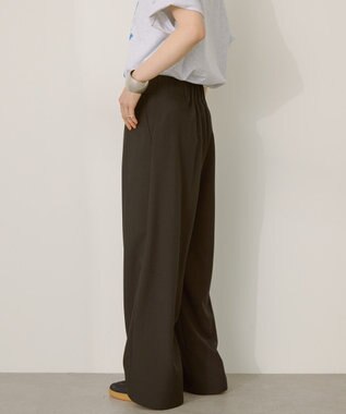 AMERICAN HOLIC タック　ラップワイドパンツ Black