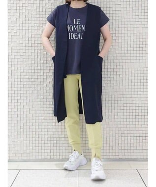 UNFILO 【UVケア/接触冷感】汗ジミ防止 撥水ロゴT チャコール