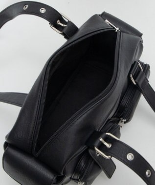WEGO アイレットデザインボストンバッグ ブラック