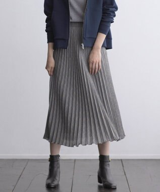 J.PRESS LADIES 【洗える】テトロンレーヨンビエラ チェック プリーツ スカート