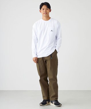 SHARE PARK MENS 【UVカット・吸水速乾・ストレッチ・軽量 】刺繍ポケットＴシャツ（L・XLサイズ） アイボリー系