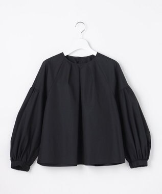 自由区 【SHIHOさん着用】ボリュームスリーブ ブラウス ブラック