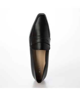 MODE ET JACOMO <carino>【レイン対応】スクエアトゥコインローファー ブラック