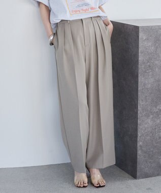 AMERICAN HOLIC タックワイドパンツ Beige