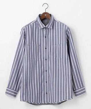 JOSEPH ABBOUD 【キングサイズ・2WAY】リバーシブル シャツ グレー系