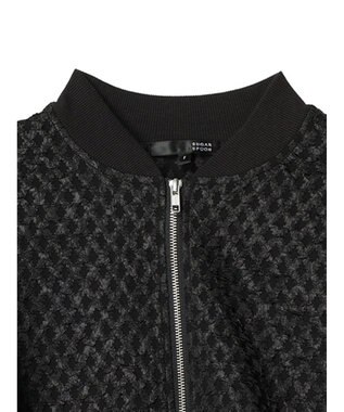 Green Parks ・ＳＵＧＡＲ　ＳＰＯＯＮ　エンボスチェックブルゾン Black