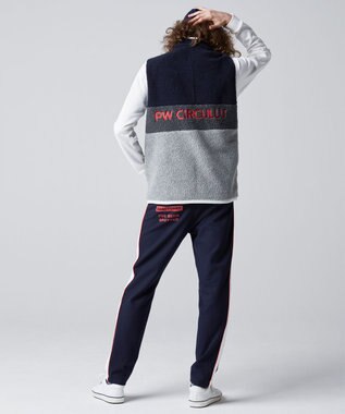 PW CIRCULUS 【MEN】【撥水/防風】ボア ジップアップ ベスト ネイビー系