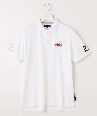 23区GOLF 【PEANUTS】【MEN】スヌーピーコラボ 半袖ポロシャツ ホワイト系