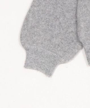 WEGO フラッフィーハーフジップニット 杢グレー