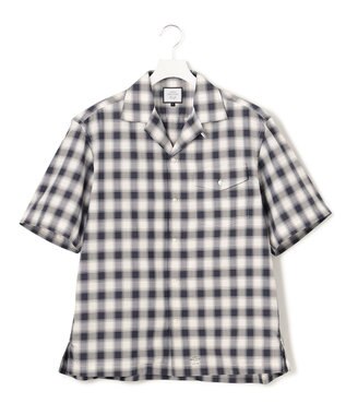 J.PRESS YORK STREET 【UNISEX】ツイルチェック シャツ パープル系3