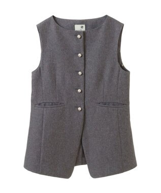 earth music&ecology パールボタンジレ Gray