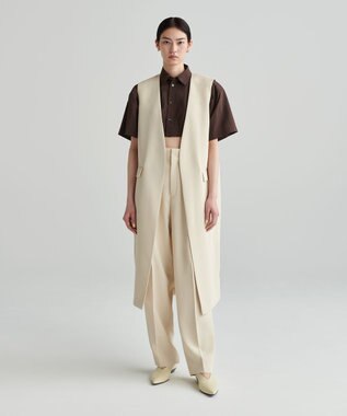 NAVE 【ReNAVE 吸水速乾・洗える】ホロウツイルパンツ ベージュ