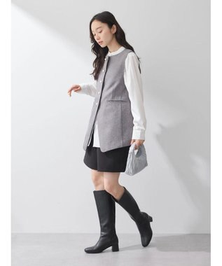 earth music&ecology パールボタンジレ Gray