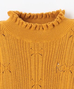 組曲 KIDS 【90-100㎝】リブニット マリーゴールド系