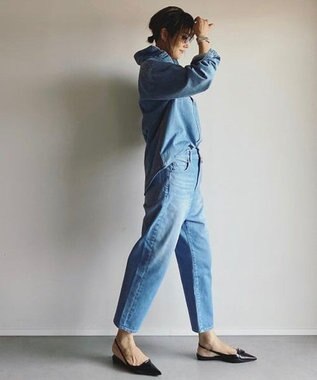 woadblue ＜坪田あさみさんコラボ＞SAROUEL Denim /サルエル デニムパンツ ライトブルー LIGHT BLUE