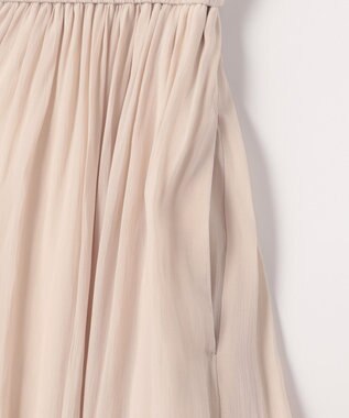 組曲 L 【WEB限定】シアープリーツライクシフォン パンツ ベージュ系