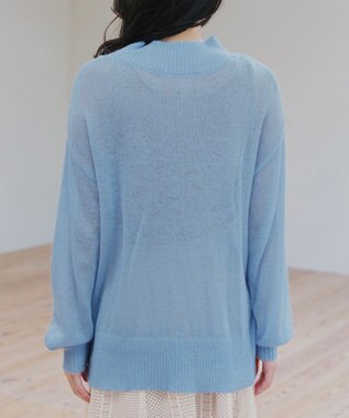 Tiaclasse 【洗える】シアープルオーバーニット サックス