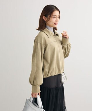 Green Parks スウェード調トラックジャケット Khaki