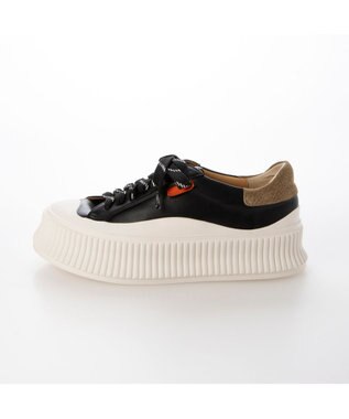 MODE ET JACOMO <carino>デザインソールスニーカー ブラック