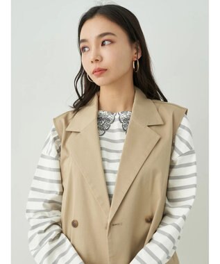 earth music&ecology ２ＷＡＹジレンチ Beige