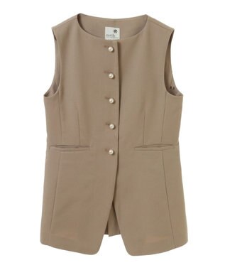 earth music&ecology パールボタンジレ Beige