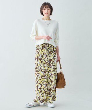 ANY アクリルガーターニット エクリュ