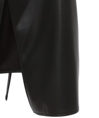 Green Parks フェイクレザーキャミベスト Black