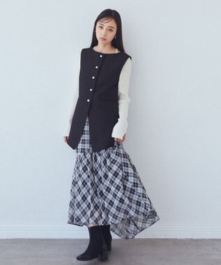 earth music&ecology パールボタンジレ Black