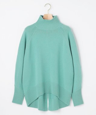 組曲 S ウールカシミヤミックス ロールネックニット スモーキーグリーン系