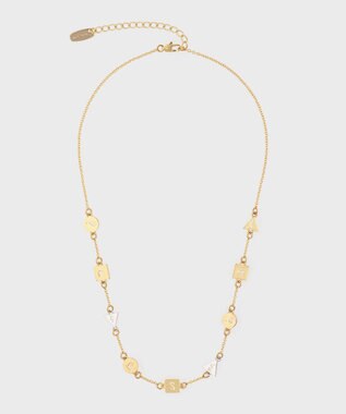 Paul Smith ランダムロゴ ネックレス ゴールド