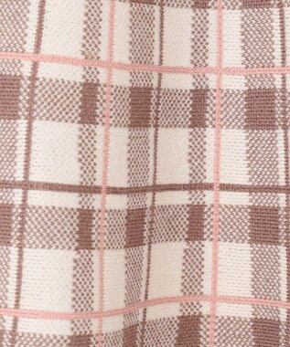 ANY KIDS しあわせタッチ ニット スカート モカチェック