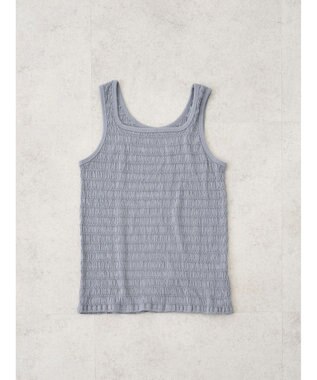 earth music&ecology シャーリングタンクトップ Sax