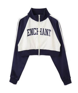 WEGO グラフィックショートトラックジャケット ネイビー